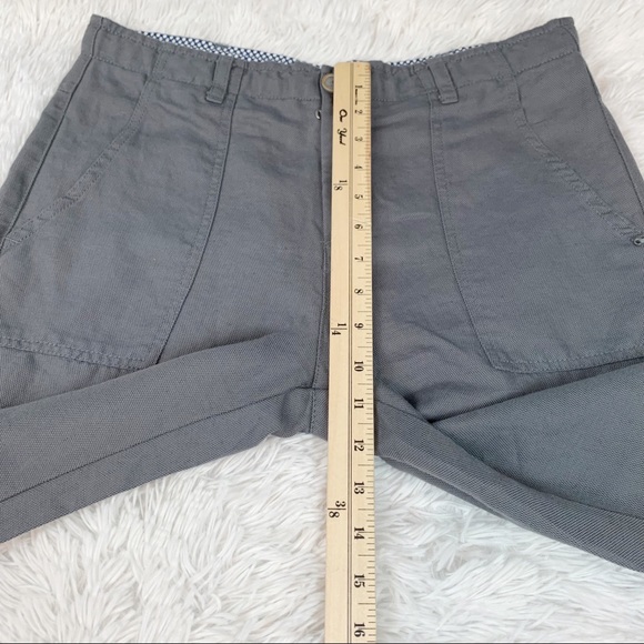 Ottod'Ame high rise Straight Leg Piombo chino Pants in grey patch pockets - Picture 5 of 15